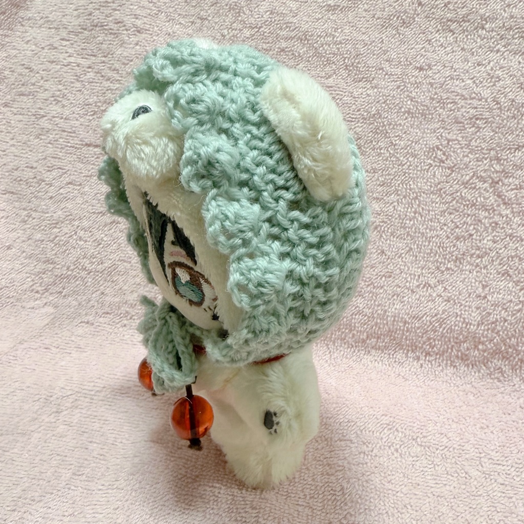 いつぬい着ぐるみ用用ウール100%冬用ボンネット(ほっかむり)