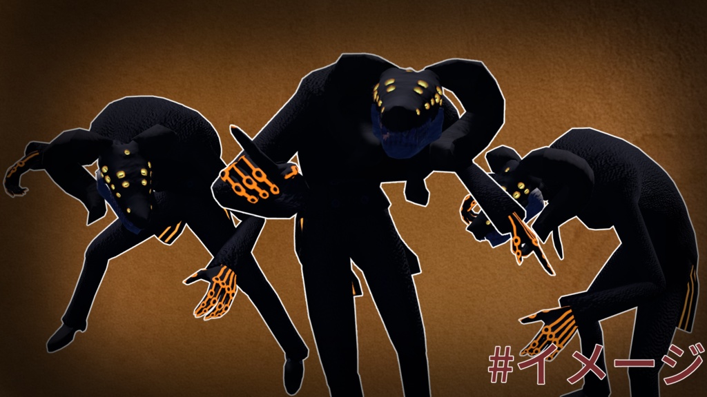 オリジナル人外3Dモデル「tardigrad(タルディグラド)」(VRC想定アバター)