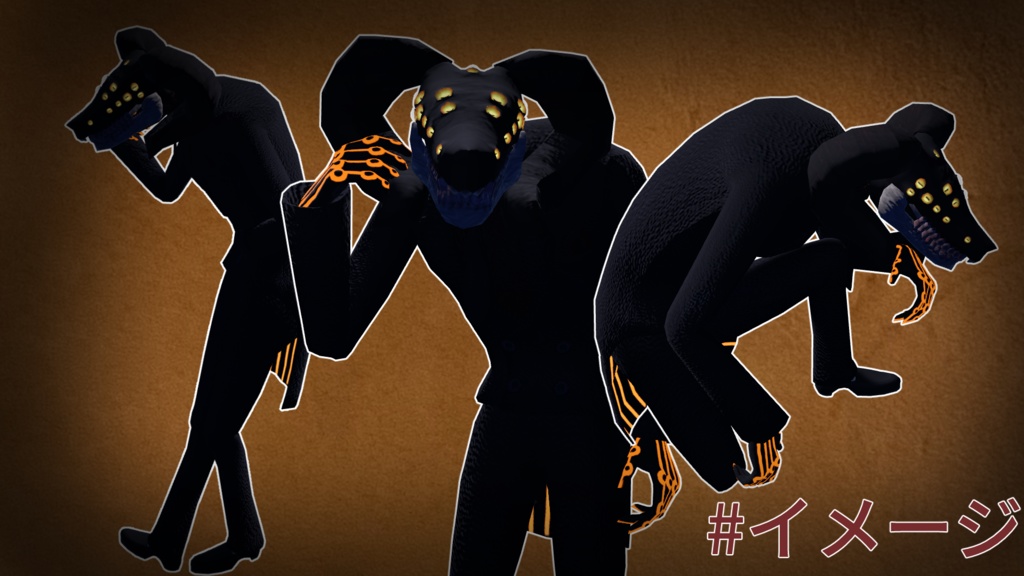 オリジナル人外3Dモデル「tardigrad(タルディグラド)」(VRC想定アバター)