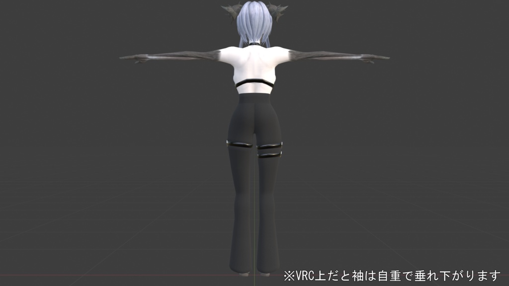 オリジナル人外3Dモデル「荊の君(pessalo)」(VRC想定アバター)