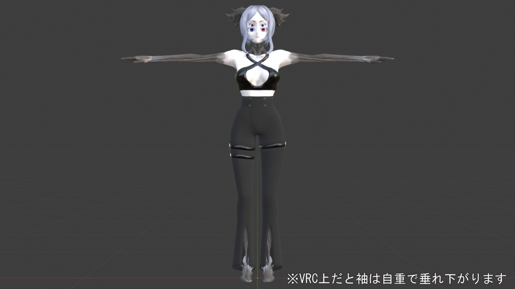 オリジナル人外3Dモデル「荊の君(pessalo)」(VRC想定アバター)