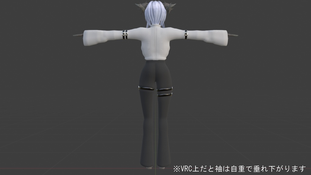 オリジナル人外3Dモデル「荊の君(pessalo)」(VRC想定アバター)