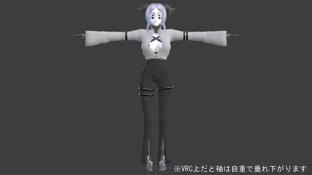 オリジナル人外3Dモデル「荊の君(pessalo)」(VRC想定アバター)