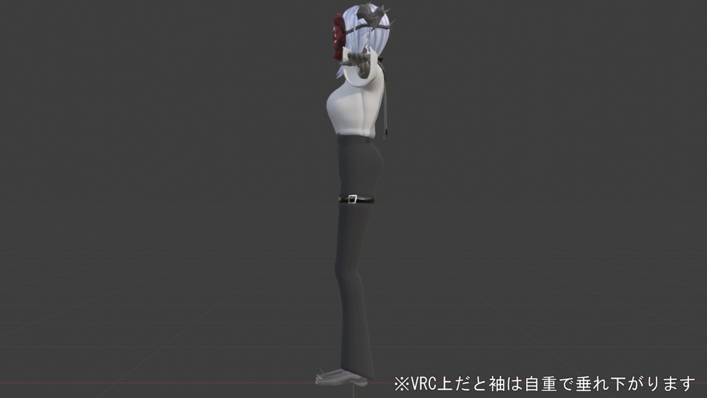 オリジナル人外3Dモデル「荊の君(pessalo)」(VRC想定アバター)