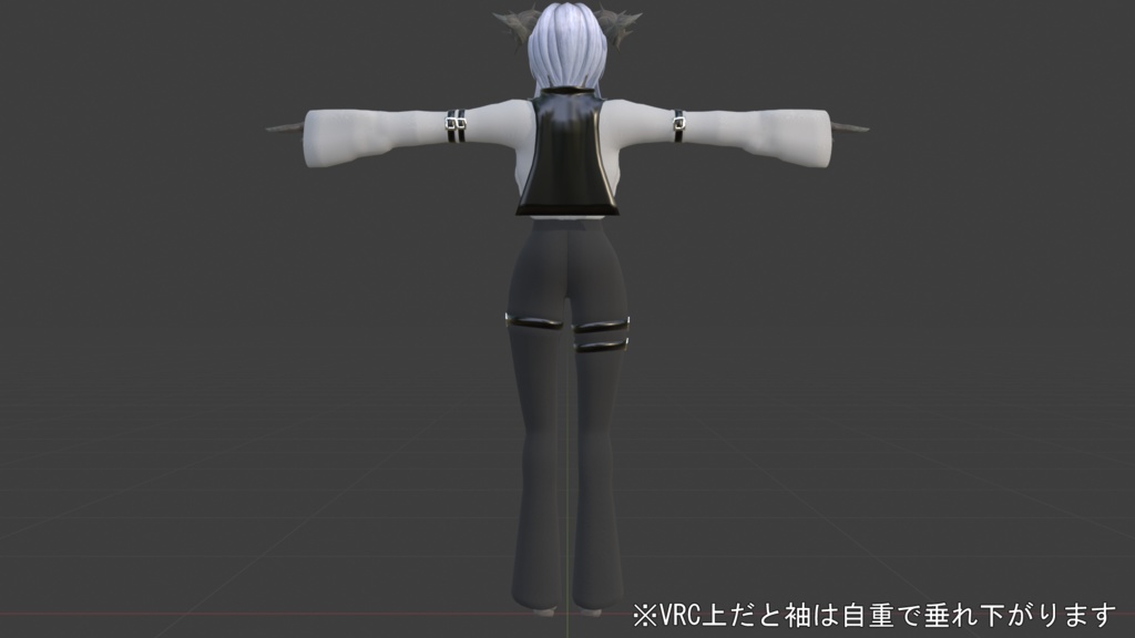 オリジナル人外3Dモデル「荊の君(pessalo)」(VRC想定アバター)