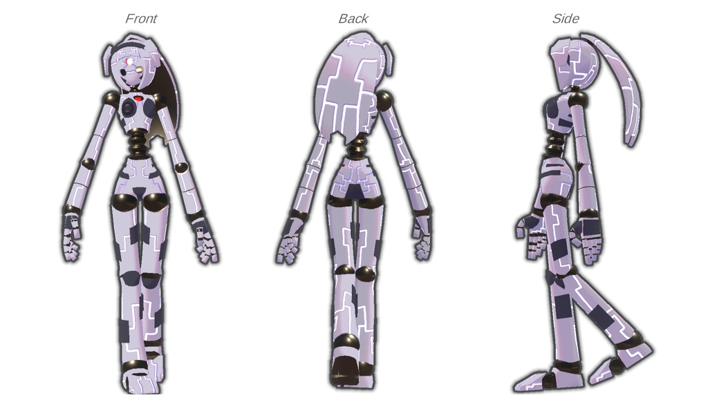 オリジナル人外3Dモデル「galateia(ガラテイア)」(VRC想定アバター)