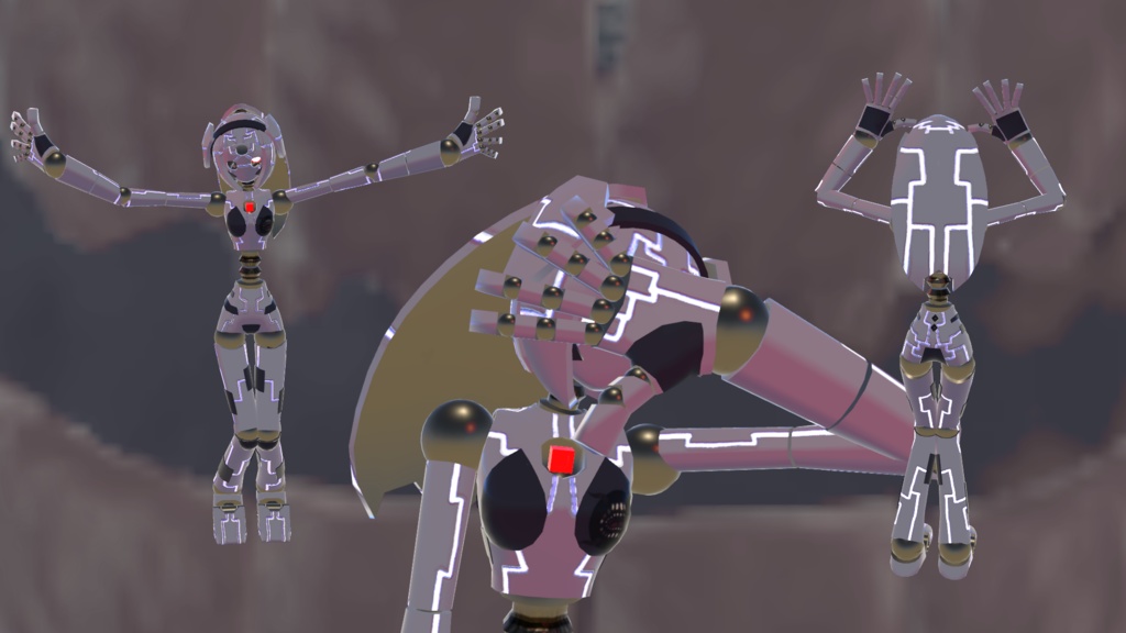 オリジナル人外3Dモデル「galateia(ガラテイア)」(VRC想定アバター)