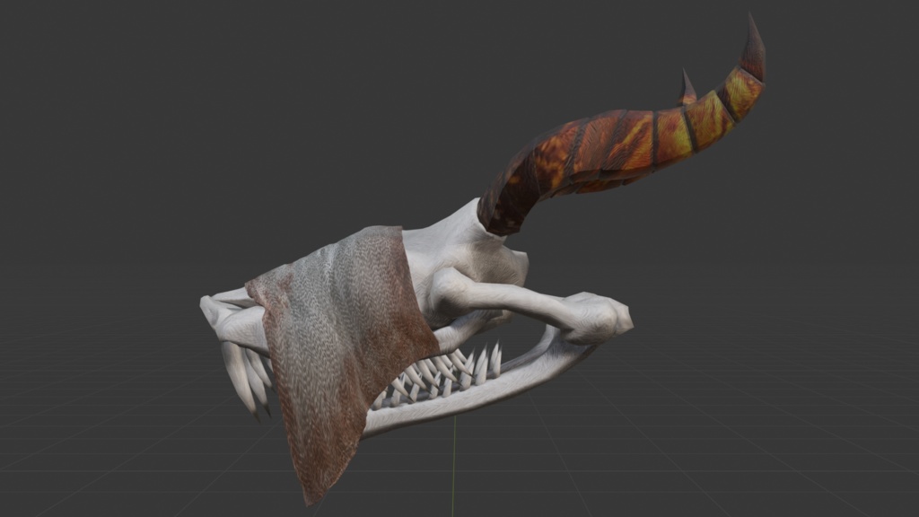 蛇龍の頭骨(帽子?)