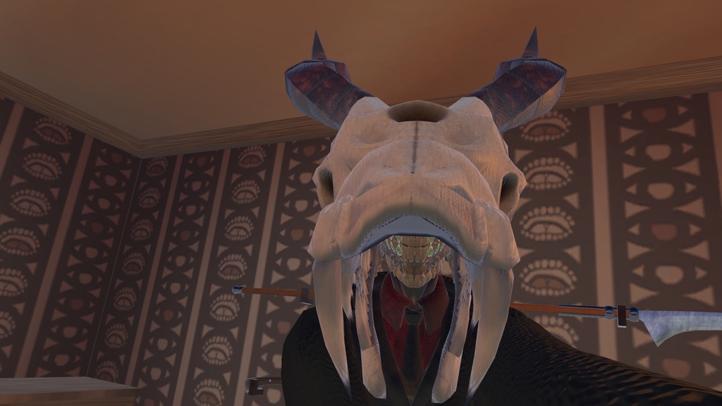 蛇龍の頭骨(帽子?)