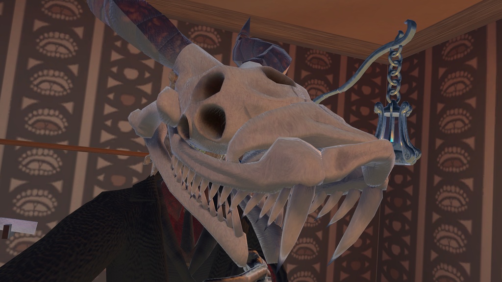 蛇龍の頭骨(帽子?)