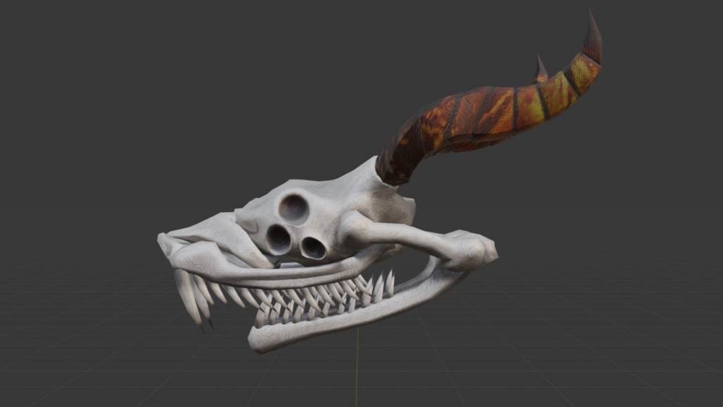 蛇龍の頭骨(帽子?)