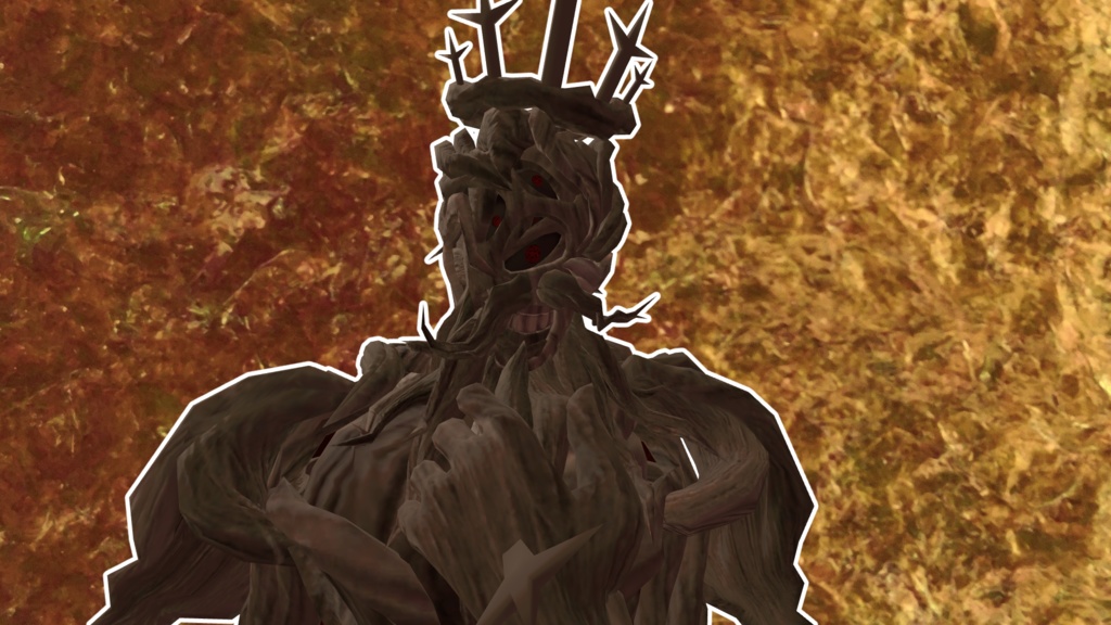 オリジナル人外3Dモデル「荊の王ローゾ(roso)」(VRC想定アバター)