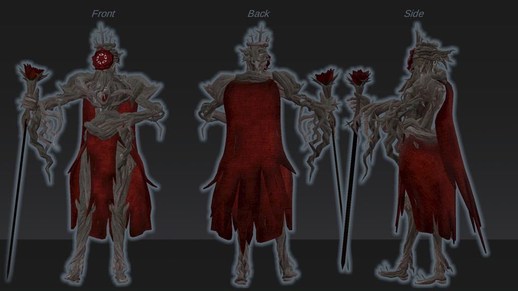 オリジナル人外3Dモデル「荊の王ローゾ(roso)」(VRC想定アバター)