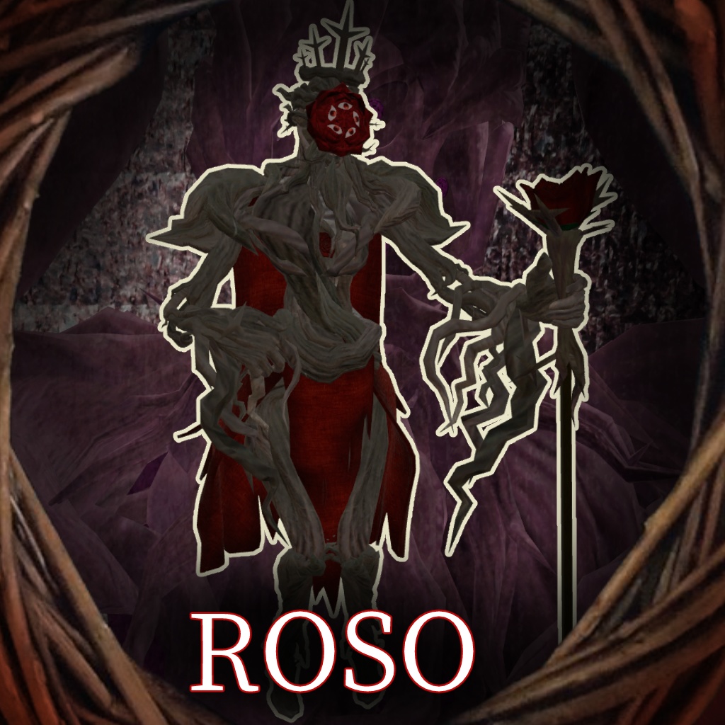 オリジナル人外３Dモデル「荊の王ローゾ(roso)」(VRC想定アバター)