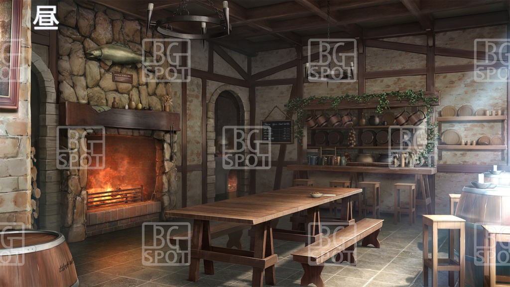 BG_豚の丸焼きが出る酒場