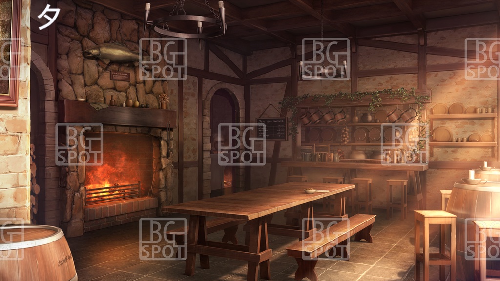 BG_豚の丸焼きが出る酒場