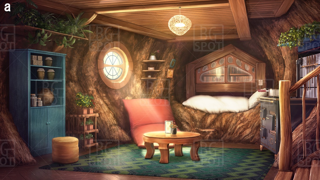 BG_巨大樹のワンルーム