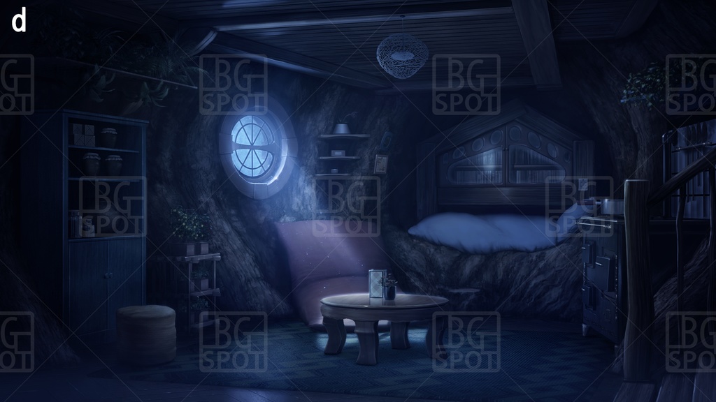 🖼️ 個別販売 BG_巨大樹のワンルーム
