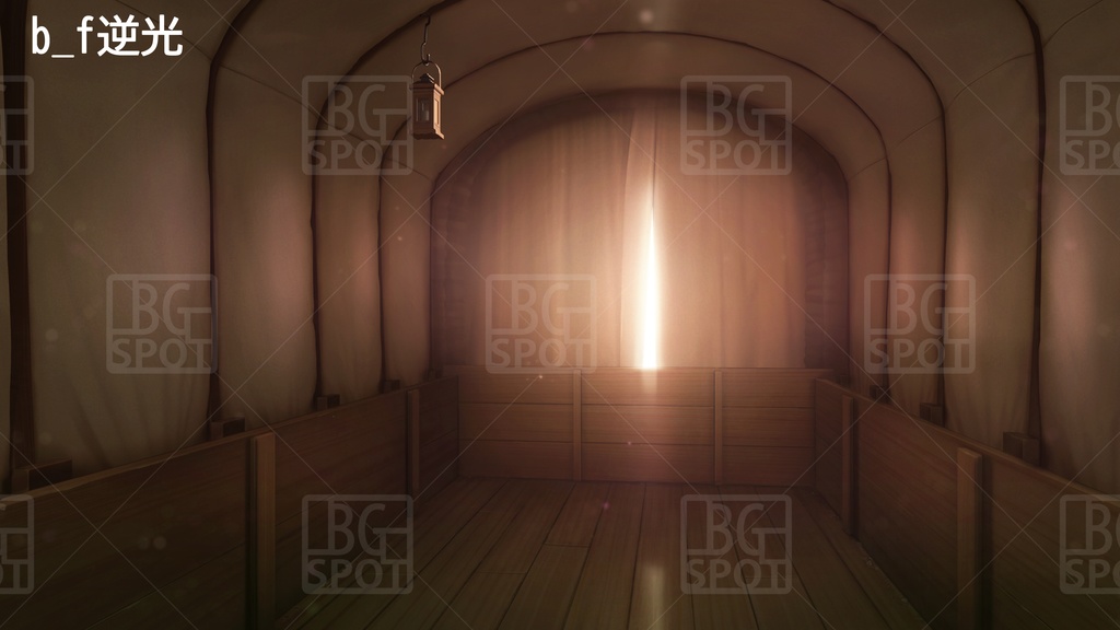 BG_幌馬車の内部 Ver2.0 荷物無し