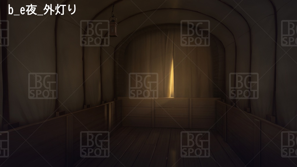 BG_幌馬車の内部 Ver2.0 荷物無し