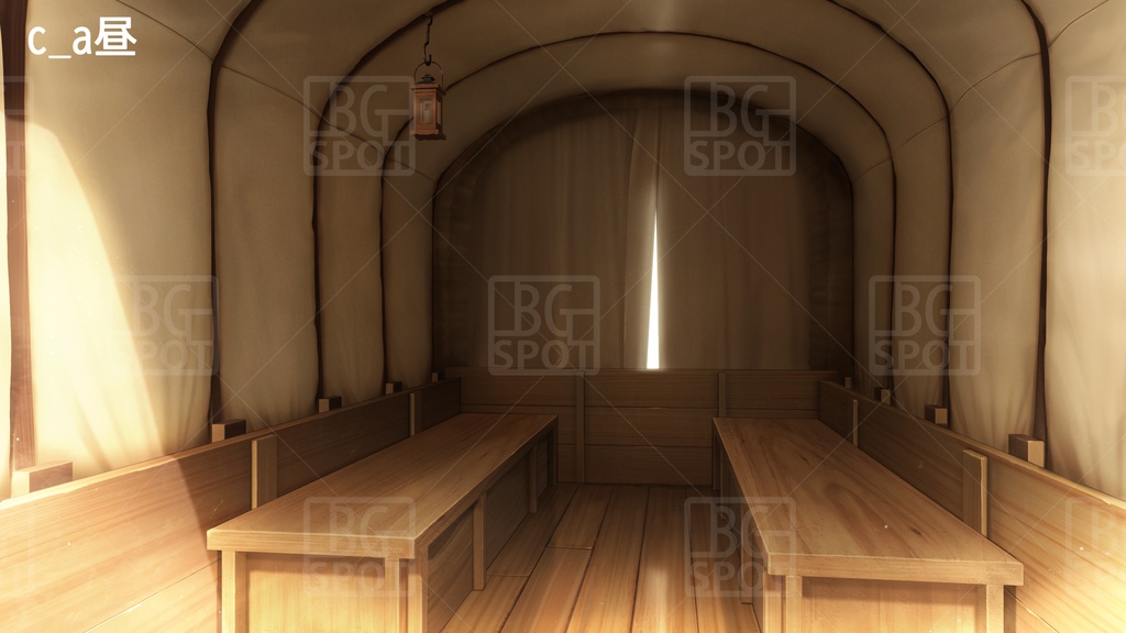 BG_幌馬車の内部 Ver2.0 座席あり