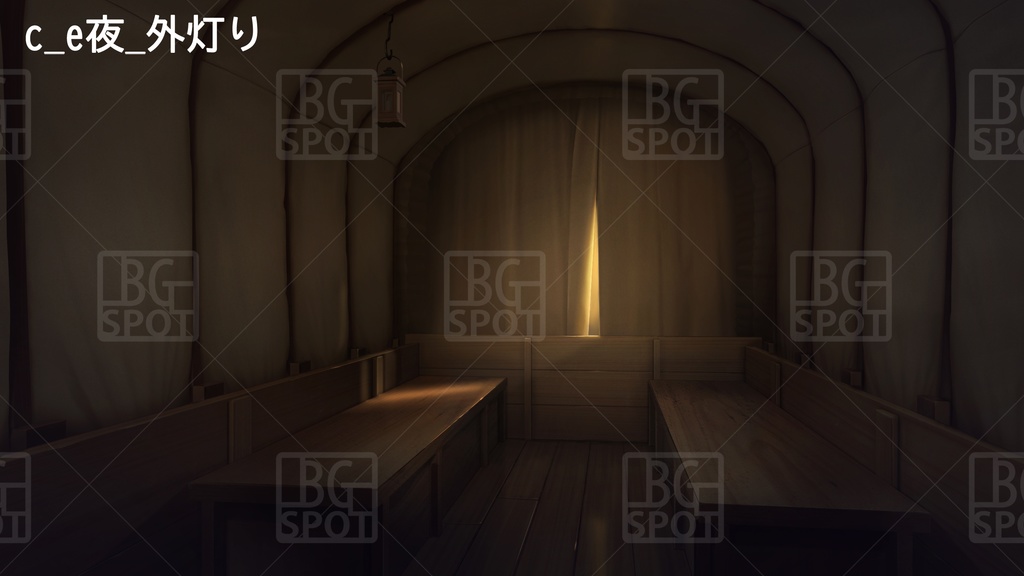 BG_幌馬車の内部 Ver2.0 座席あり