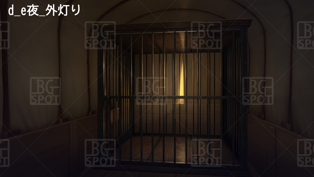 BG_幌馬車の内部 Ver2.0 檻(オリ)