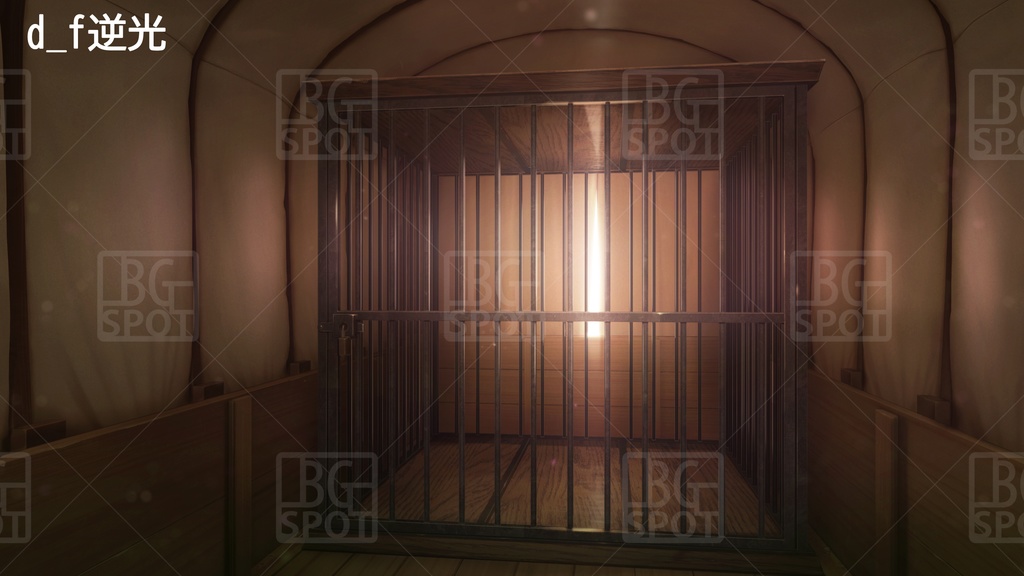 BG_幌馬車の内部 Ver2.0 檻(オリ)