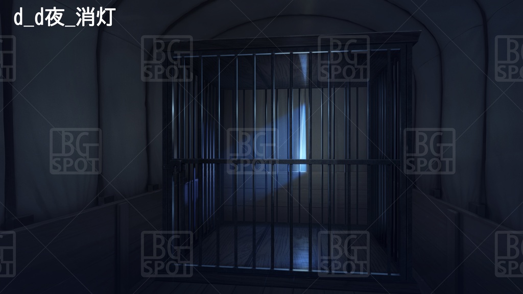 BG_幌馬車の内部 Ver2.0 檻(オリ)