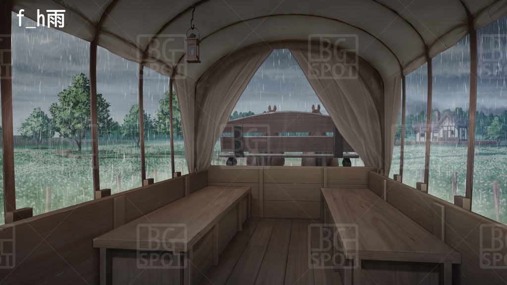 BG_幌馬車の内部 Ver2.0 幌開放