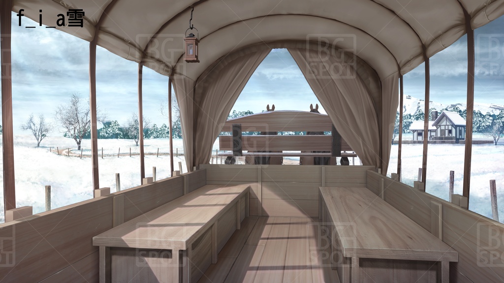 BG_幌馬車の内部 Ver2.0 幌開放