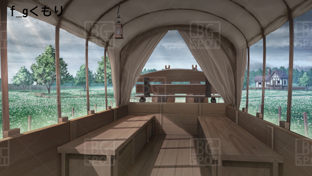 BG_幌馬車の内部 Ver2.0 幌開放