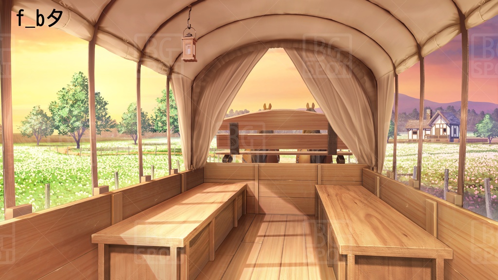 BG_幌馬車の内部 Ver2.0 幌開放