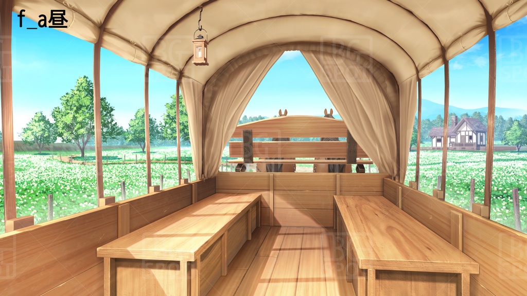 BG_幌馬車の内部 Ver2.0 幌開放