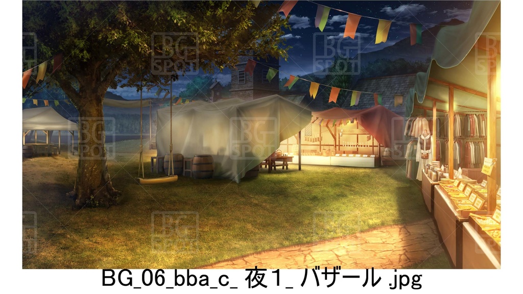 BG06_教会裏の~バザール&大きな木