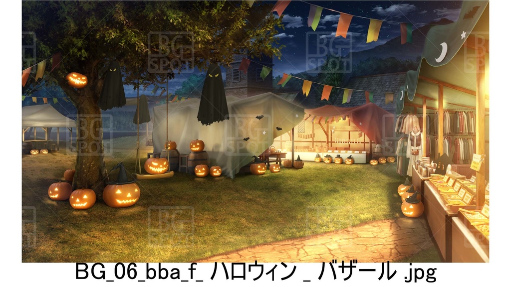 BG06_教会裏の~バザール&大きな木