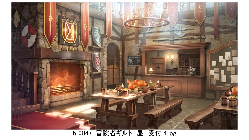 冒険者ギルド編(赤)_BG_豚の丸焼きが出る酒場ver2.0