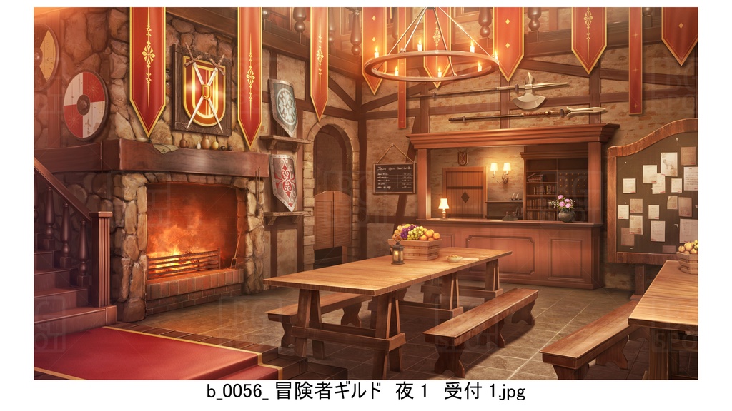 冒険者ギルド編(赤)_BG_豚の丸焼きが出る酒場ver2.0