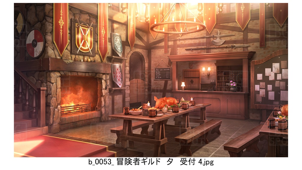 冒険者ギルド編(赤)_BG_豚の丸焼きが出る酒場ver2.0