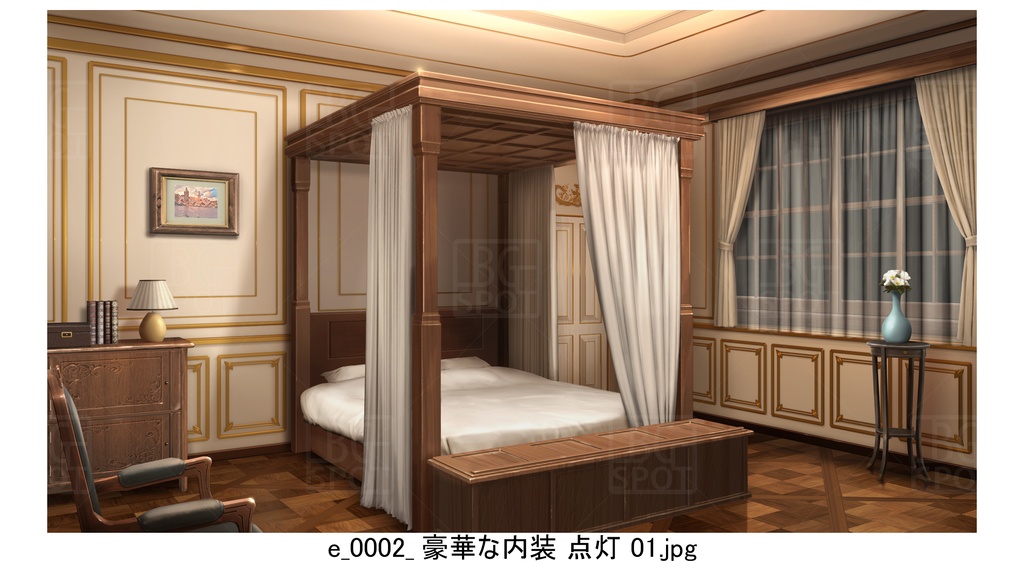 e豪華な内装_BGぼろい宿と外観_多様な部屋_ver2.0