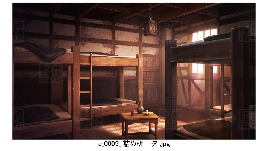 c詰め所_BGぼろい宿と外観_多様な部屋_ver2.0