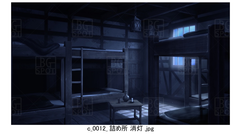 c詰め所_BGぼろい宿と外観_多様な部屋_ver2.0