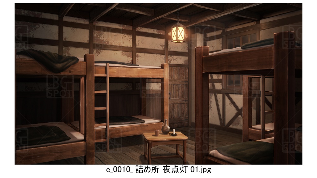 c詰め所_BGぼろい宿と外観_多様な部屋_ver2.0