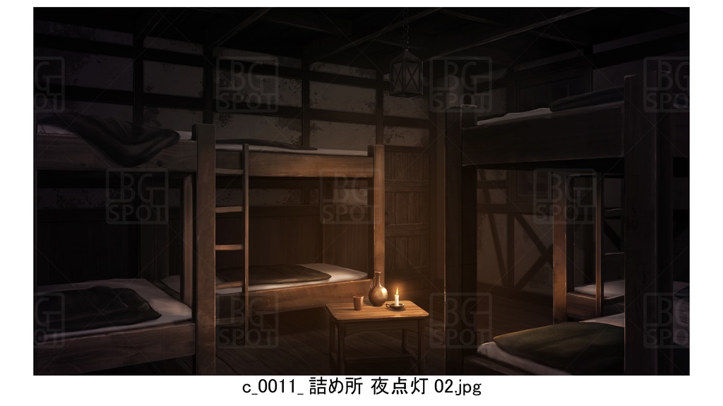 c詰め所_BGぼろい宿と外観_多様な部屋_ver2.0