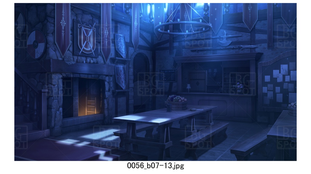 冒険者ギルド編隠し扉(赤)_BG_豚の丸焼きが出る酒場ver2.0