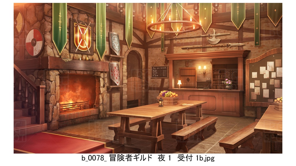 冒険者ギルド編(緑)_BG_豚の丸焼きが出る酒場ver2.0