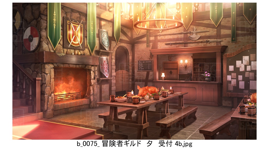 冒険者ギルド編(緑)_BG_豚の丸焼きが出る酒場ver2.0