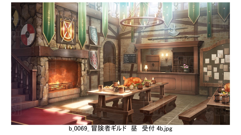冒険者ギルド編(緑)_BG_豚の丸焼きが出る酒場ver2.0