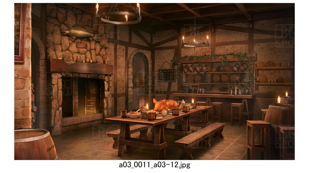 酒場隠し扉_BG_豚の丸焼きが出る酒場ver2.0