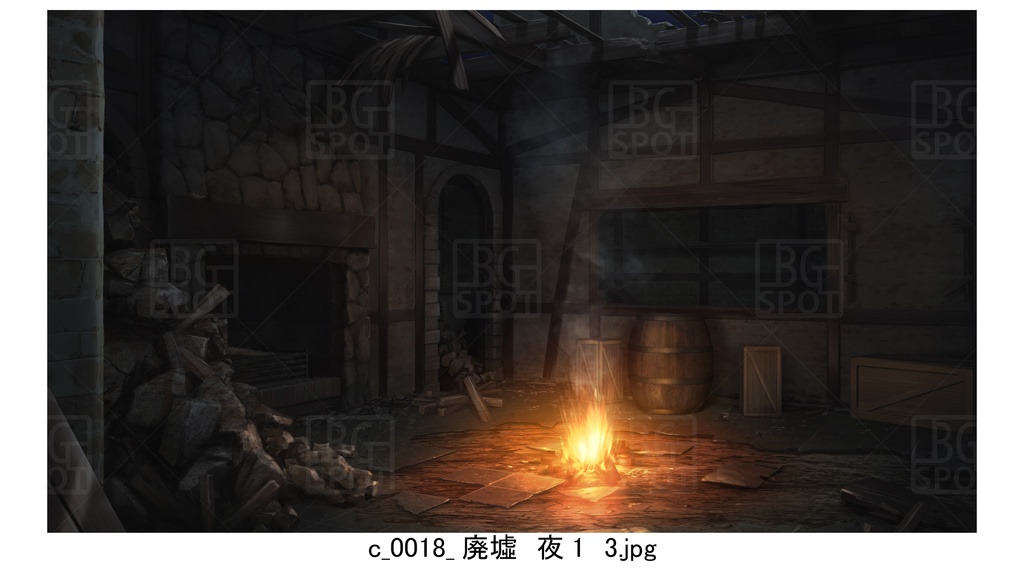 c01廃墟_BG_豚の丸焼きが出る酒場ver2.0